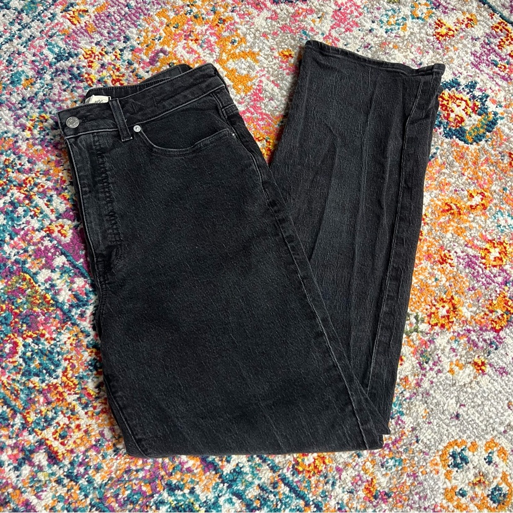 Madewell Black Curvy‎ 90s Straight Leg Jeans